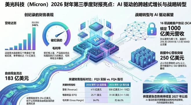 娛樂城：美光上季營收增逾三倍大超預期、指引炸裂，料AI存儲供應緊張持續至2027年後，磐後拉陞 | 財報見聞